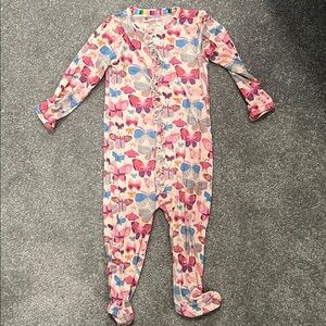 Magnetic Me Pink and Blue Butterfly Kids Footie